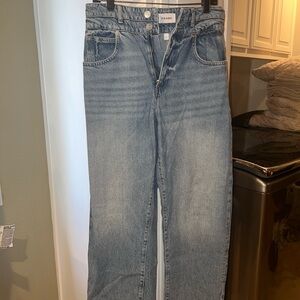 Frame Denim Light Blue Wide Leg Jeans